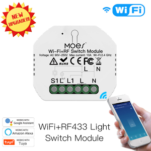1组WiFi+RF433灯开关模组迷你隐藏式